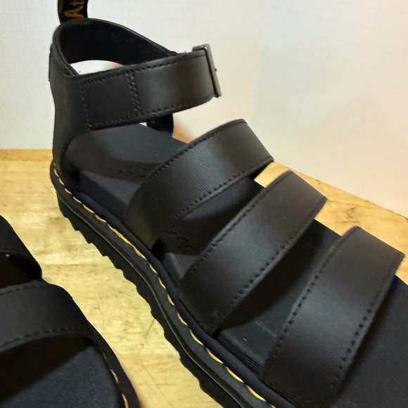 Dr Martens Blaire Black Leather Platform Gladiator Sandals Womens Size 10 - Picture 3 of 16